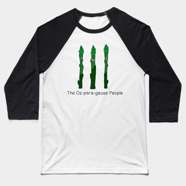 The ozparagause people Baseball T-Shirt by shellTs